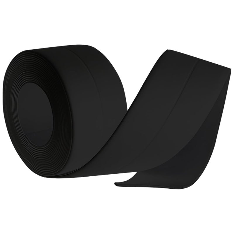 GHAMYEE Black Caulk Tape Bath & Kitchen Caulking Tape Self Adhesive Waterproof, Toilet Sealant Tape, Bathtub Sealing Strip Tape for Bathroom Caulking Tape Shower Caulk Strip (1.5" x10.5Ft) - Image 1